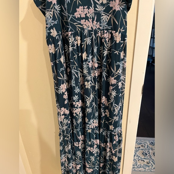 TARGET Floral Ruffle Mesh Tank Maxi Dress-XXL - Picture 2 of 8